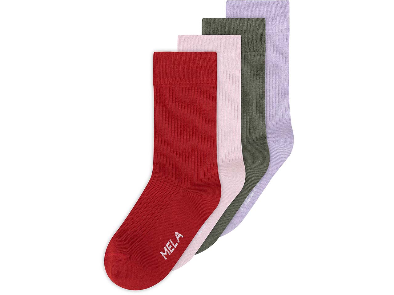 MELA 4er-Pack Bio-Socken "Ripped", mix spring blossom, Gr. 39/42