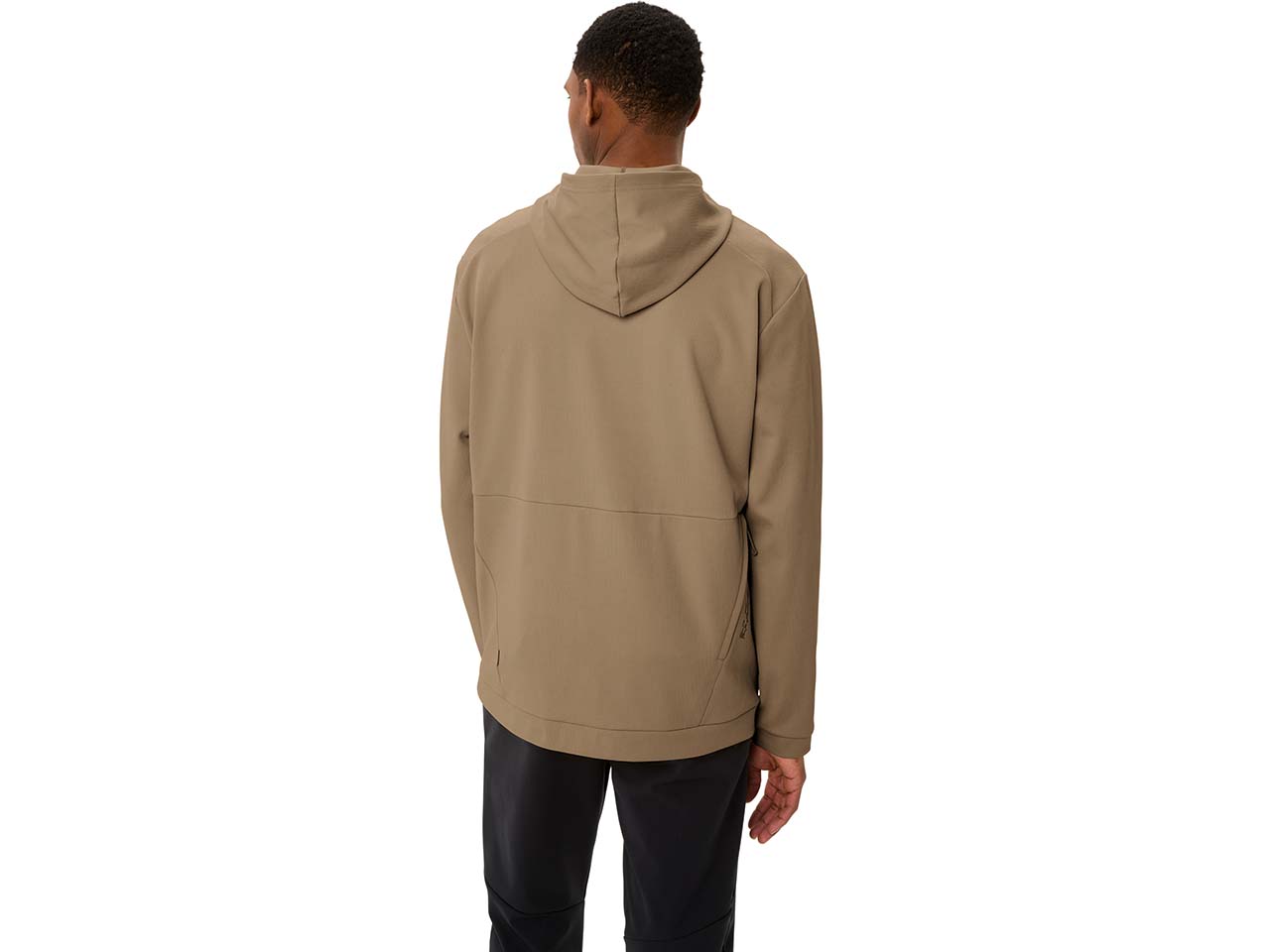 VAUDE Herren-Half-Zip-Sweater 'Cyclist' mit Kängurutaschen, oat, Gr. M
