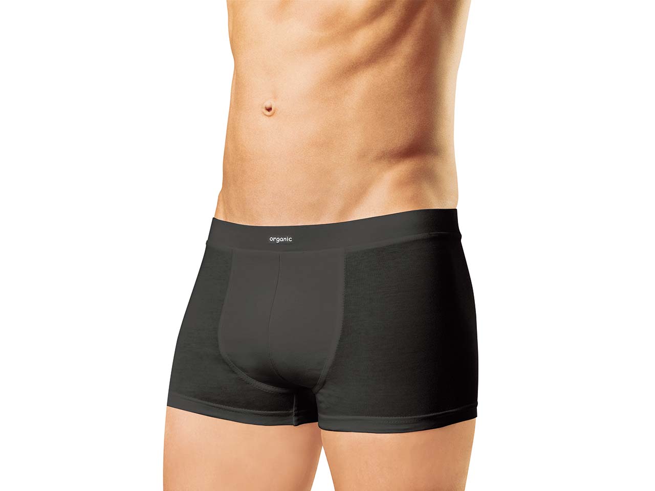 memo Herren-Pants aus Bio-Baumwolle, 2er Pack, schwarz, Gr. L