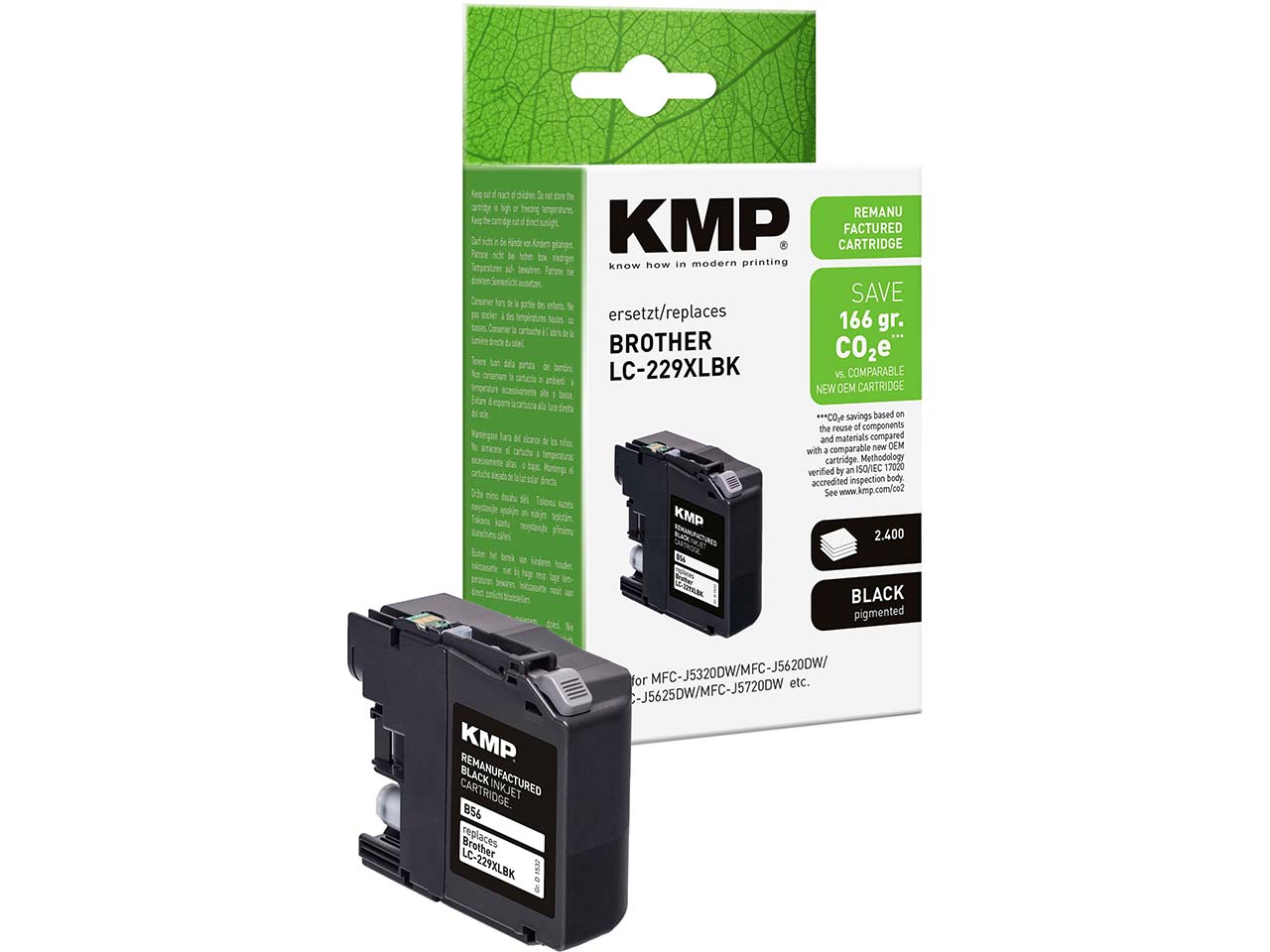 KMP Tintenpatrone ersetzt brother LC229XLBK schwarz