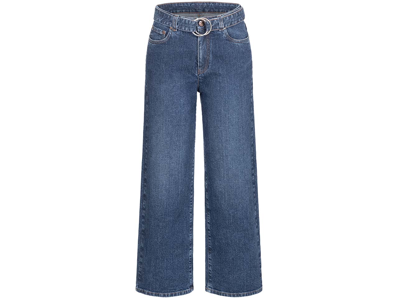 Feuervogl Bio-Damen-Culotte 'Flora' mit Gürtel, medium blue, Gr. 44