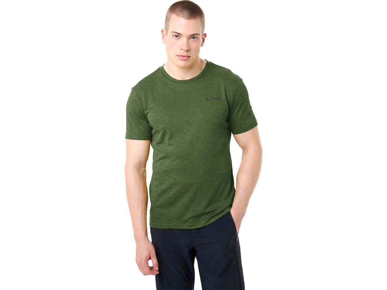 VAUDE Herren-T-Shirt "Essential" mit Rundhalsausschnitt, thyme, Gr. XL