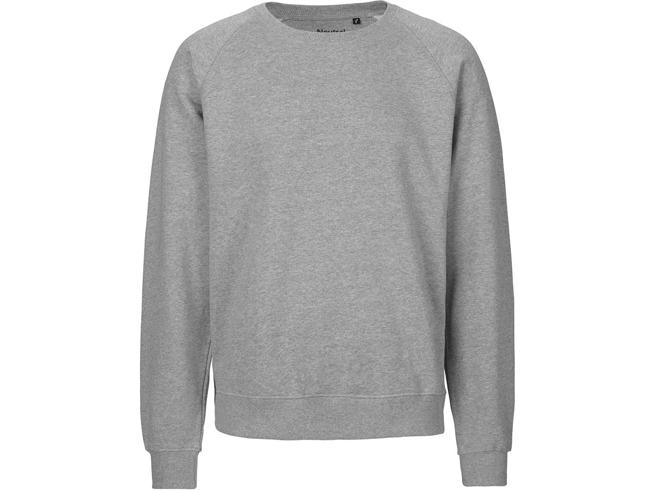 Neutral Bio-Unisex-Sweatshirt mit Rundhalsausschnitt, sport grey, Gr. S