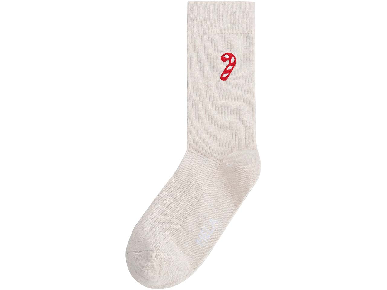 MELA Bio-Socken "Candy Cane", gerippt, cream melange, Gr. 39/42
