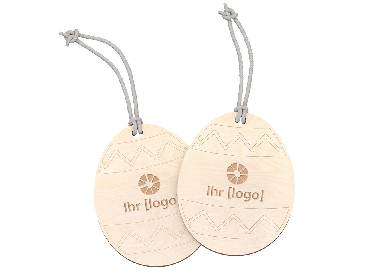 Dekoanhänger für Ostern "Osterei" FSC-zertifiziert, inkl. Lasergravur
