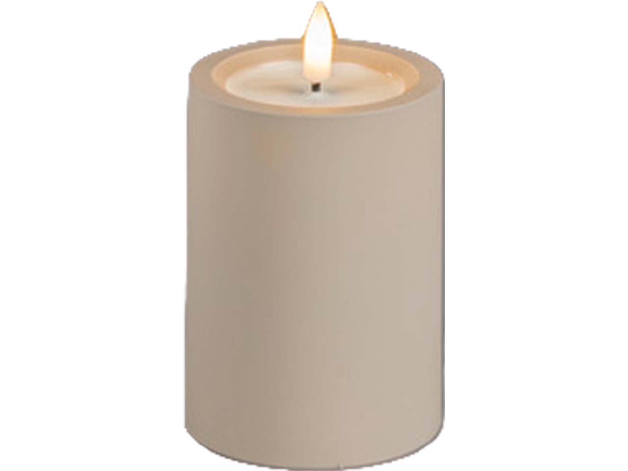 Konstsmide LED-Dekolicht "Kerze" Höhe 10 cm, mattbeige