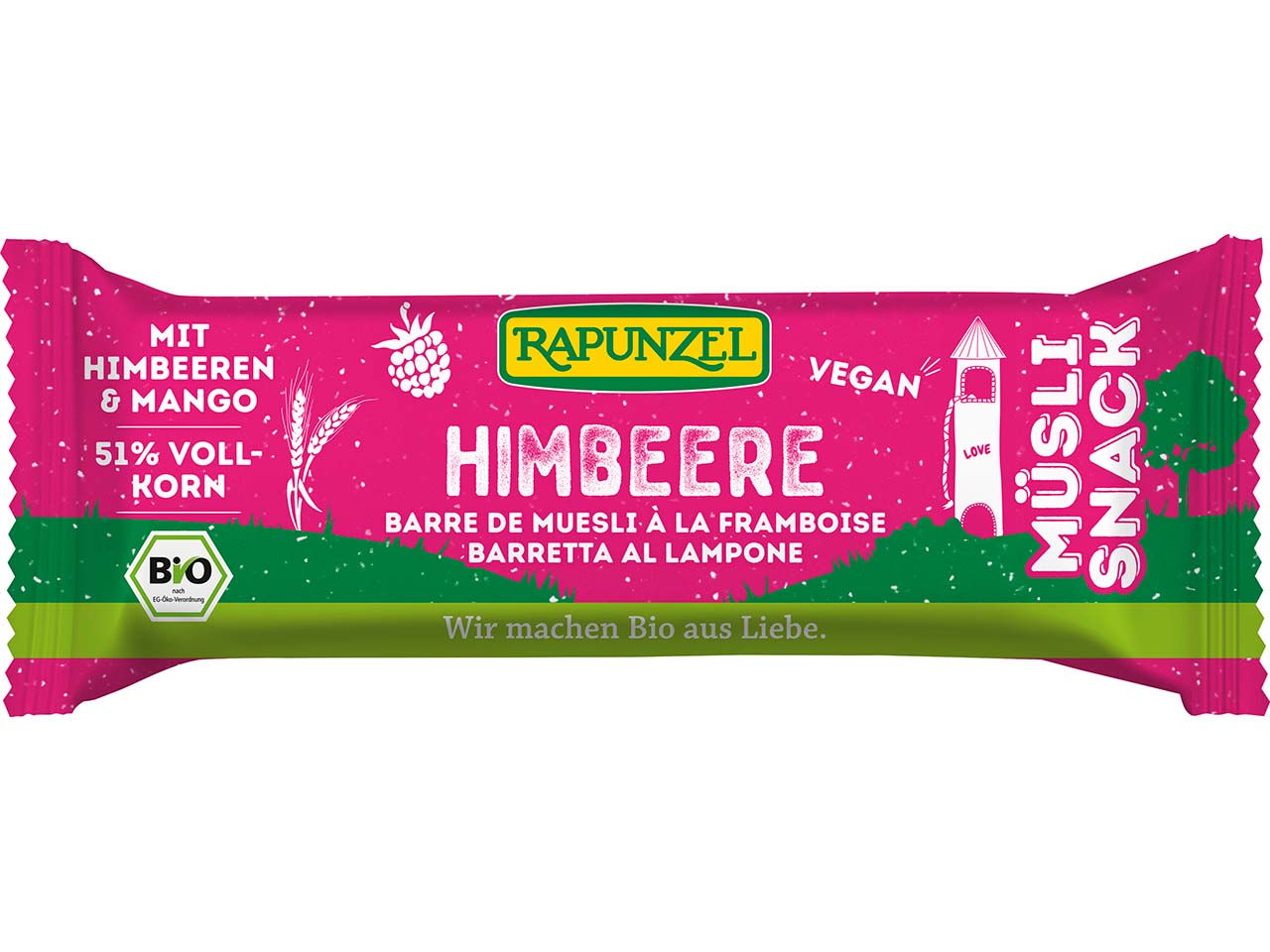 RAPUNZEL Bio-Müsliriegel "Himbeere", 50 g