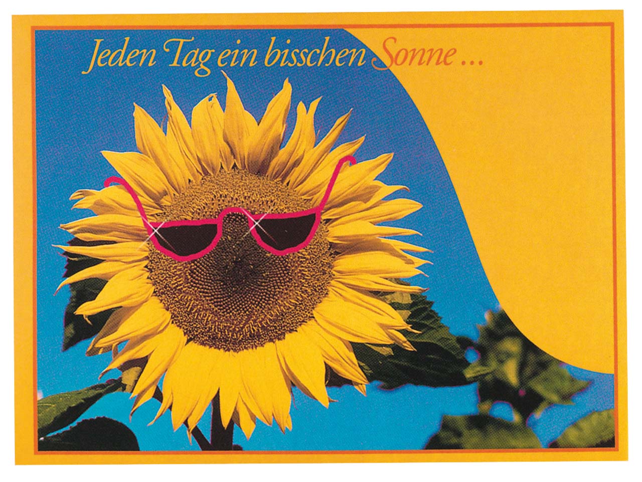 Bio Samenbriefkarte 'Ringelblume' mit 1-4 farbigem individuellem Aufdruck