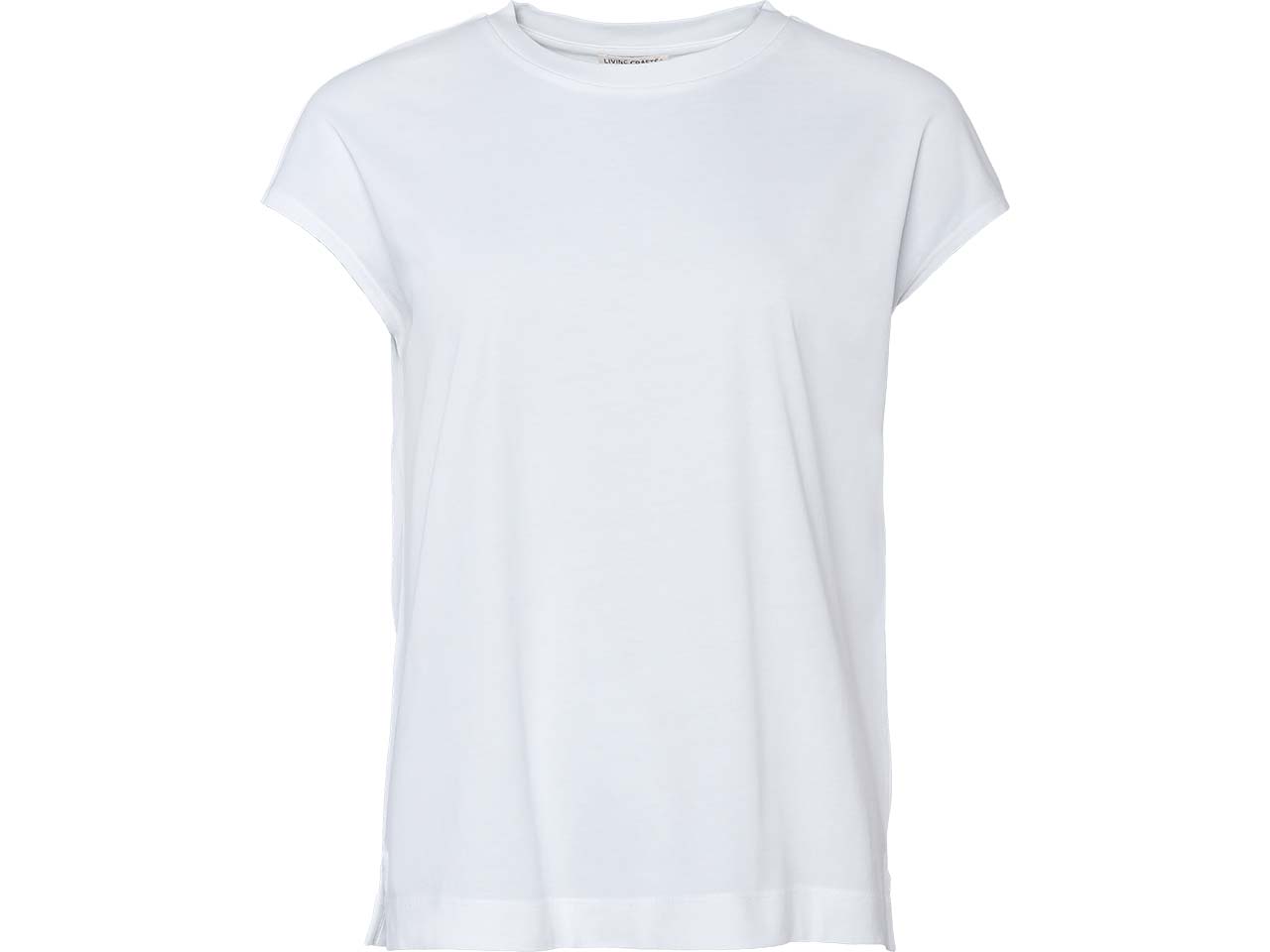Living Crafts Bio-Damen-T-Shirt 'TIDA' mit kurzen Ärmel, white, Gr. M