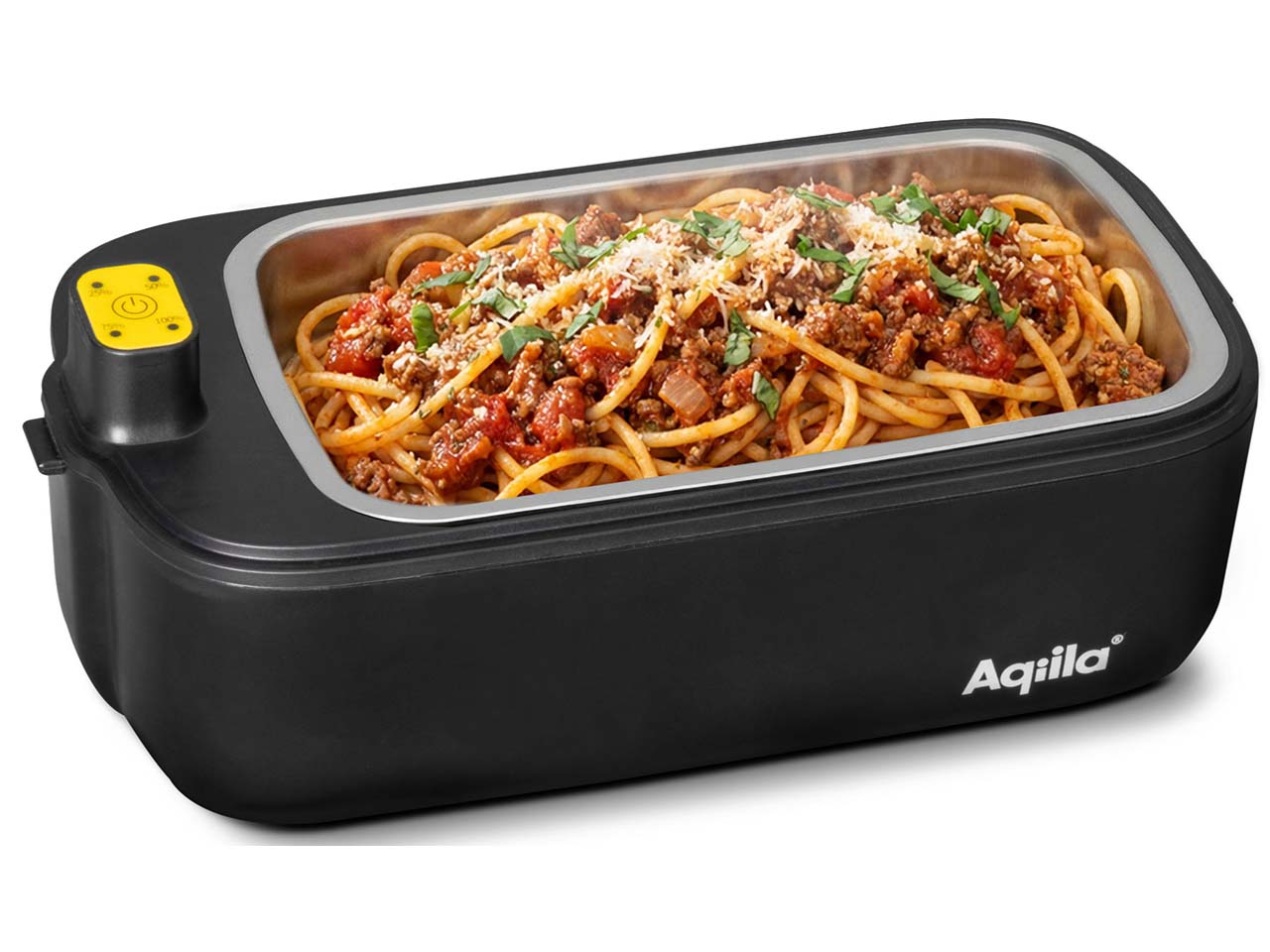 Aqilla Snack- & Lunchbox "Foodbird BL5" selbsterhitzend, wiederaufladbar, schwarz