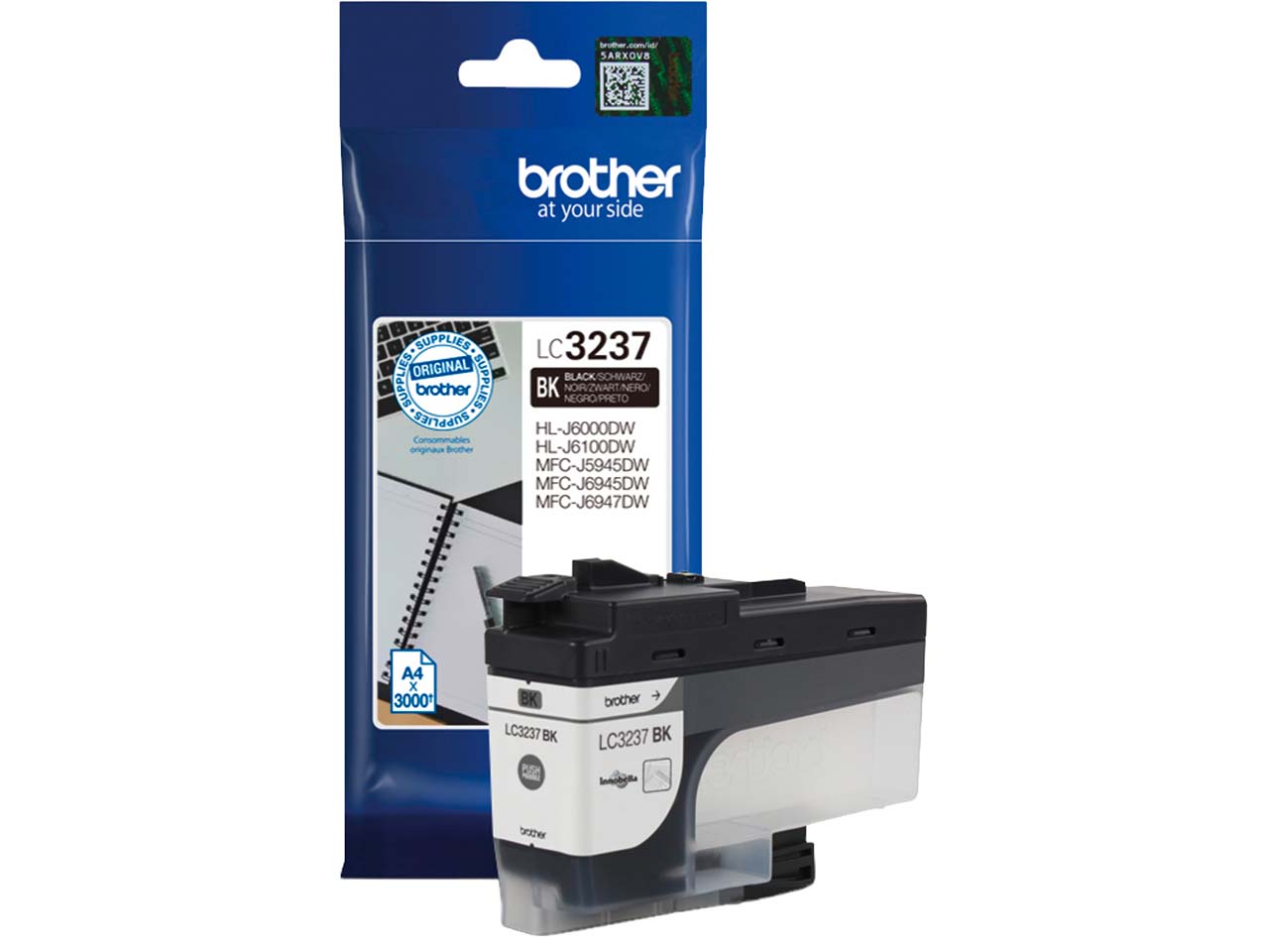 Brother Tintenpatrone LC-3237BK schwarz
