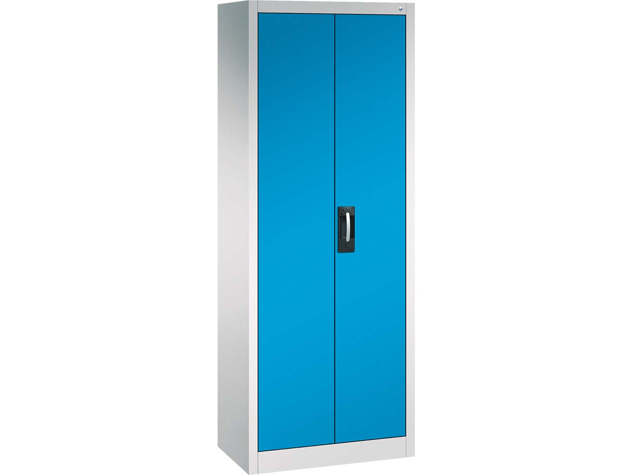 C+P Stahlschrank mit Flügeltüren "Acurado" H1950xB700xT400mm, Lichtgrau/Lichtblau