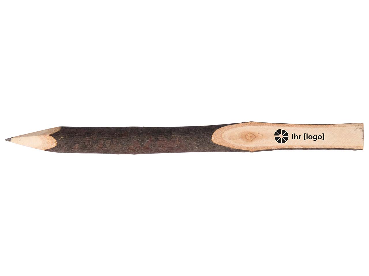 Astbleistift mit Rinde aus Holz, FSC, naturbelassen, 14 cm