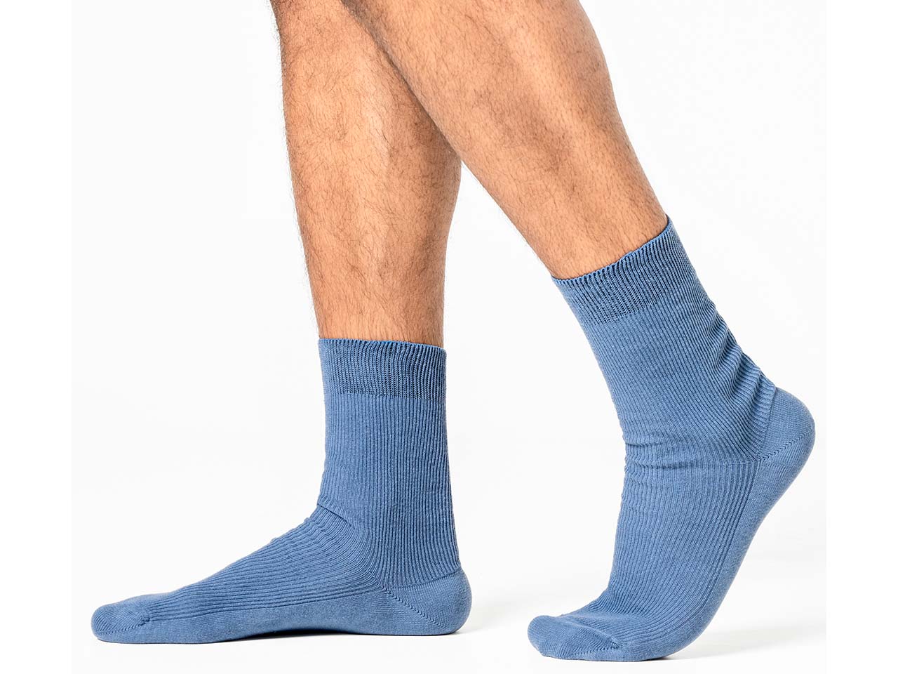 Living Crafts Bio-Herren-Socken "ANTE" 3 Paar, blue/red, Gr. 41/42