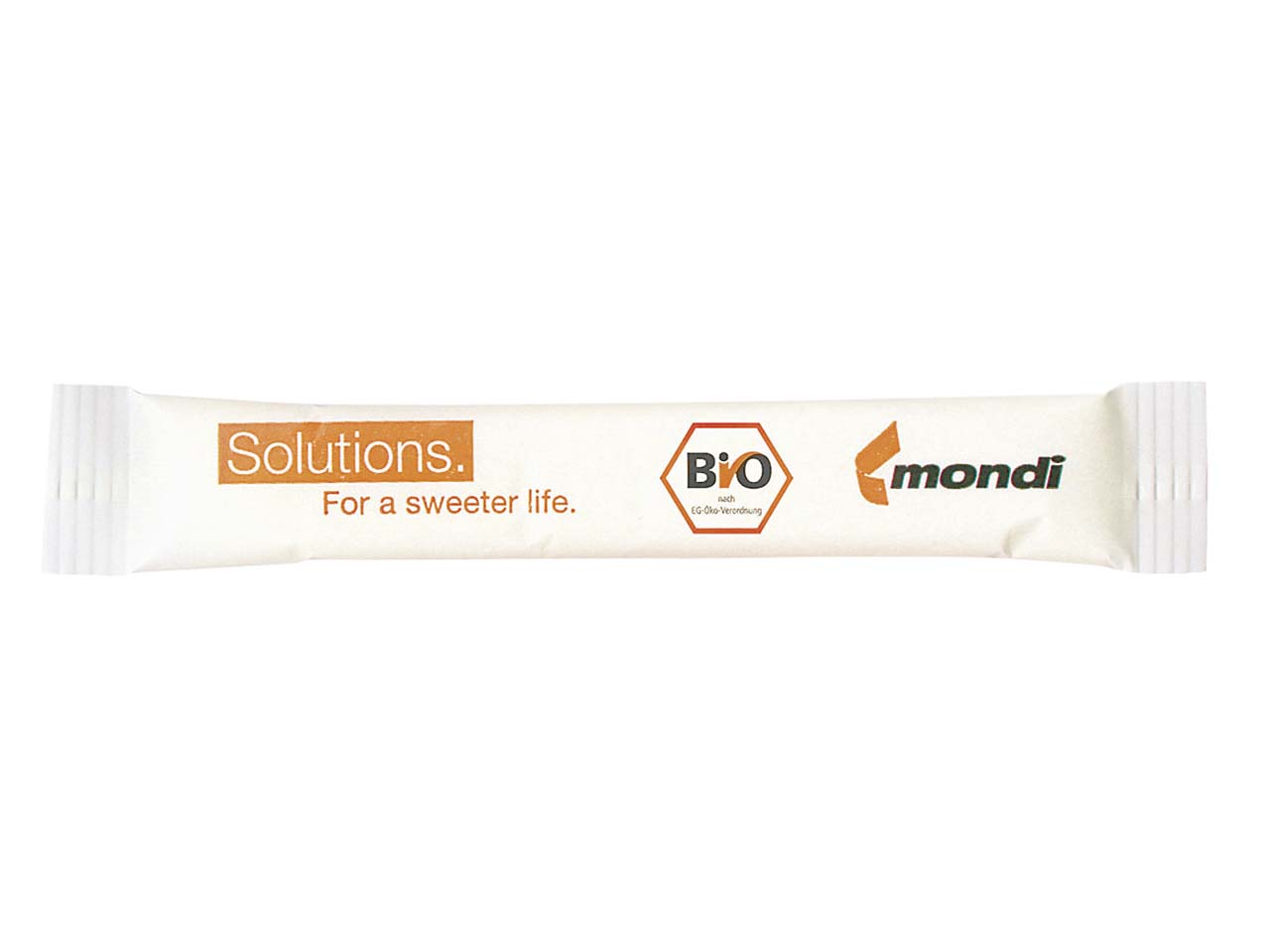 Bio-Zuckersticks mit 4-farbigem Aufdruck