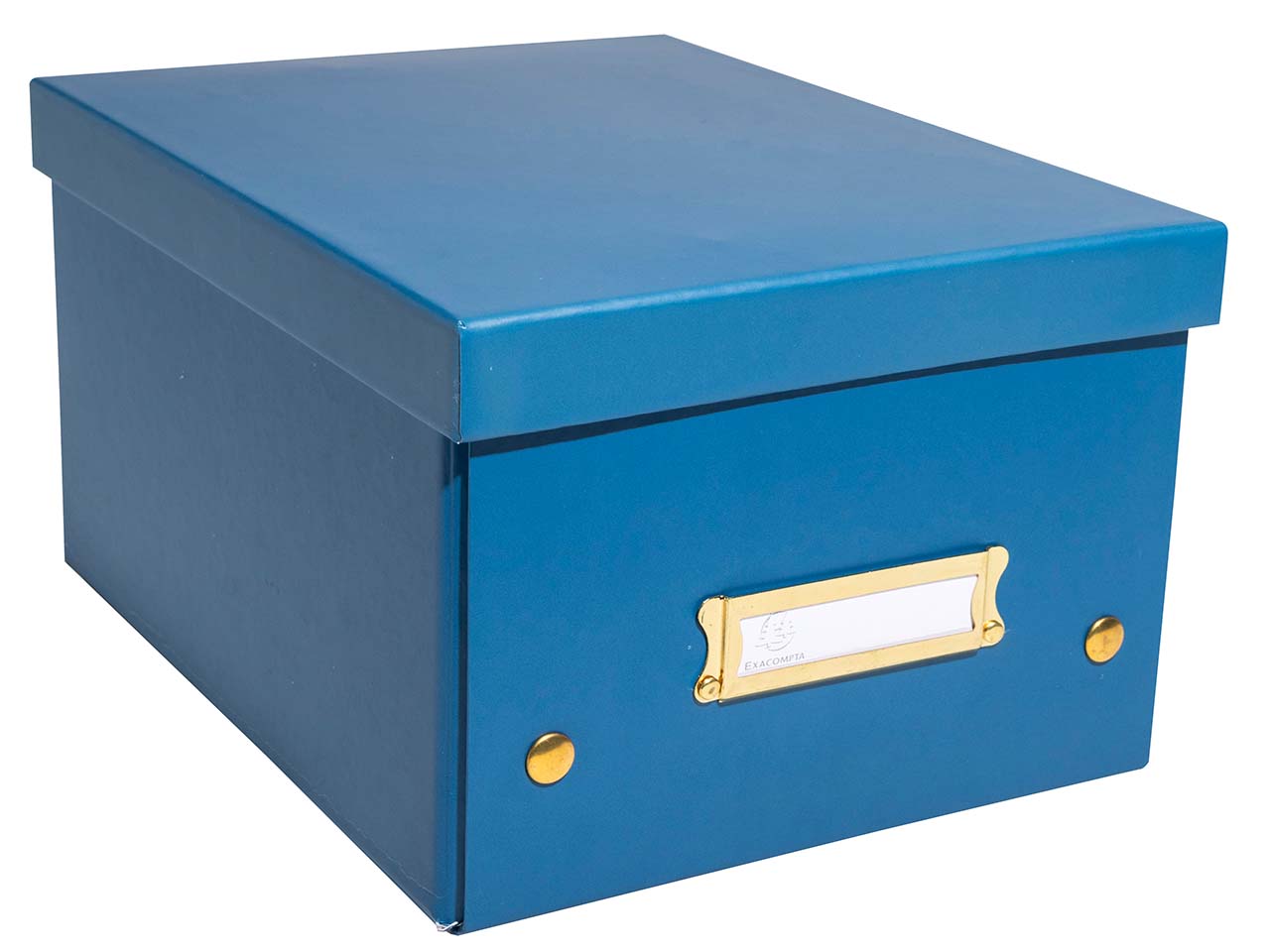 5 Exacompta Ablageboxen "NeoDeco", 20x26x15 cm, A5+, blau