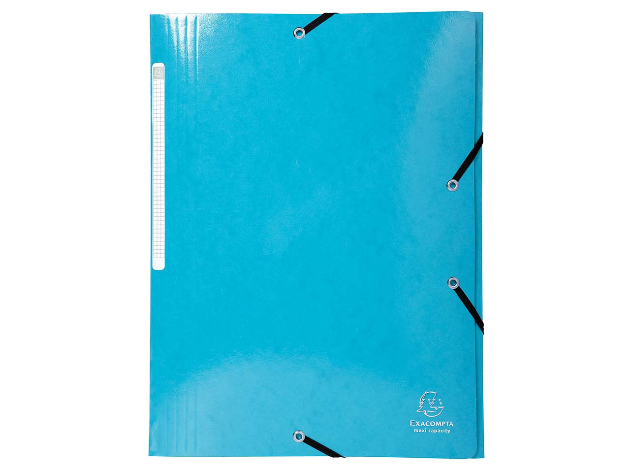 25 Exacompta Sammelmappen "Iderama", 425 g/m², DIN A4, Gummizug, 3 Klappen, hellblau
