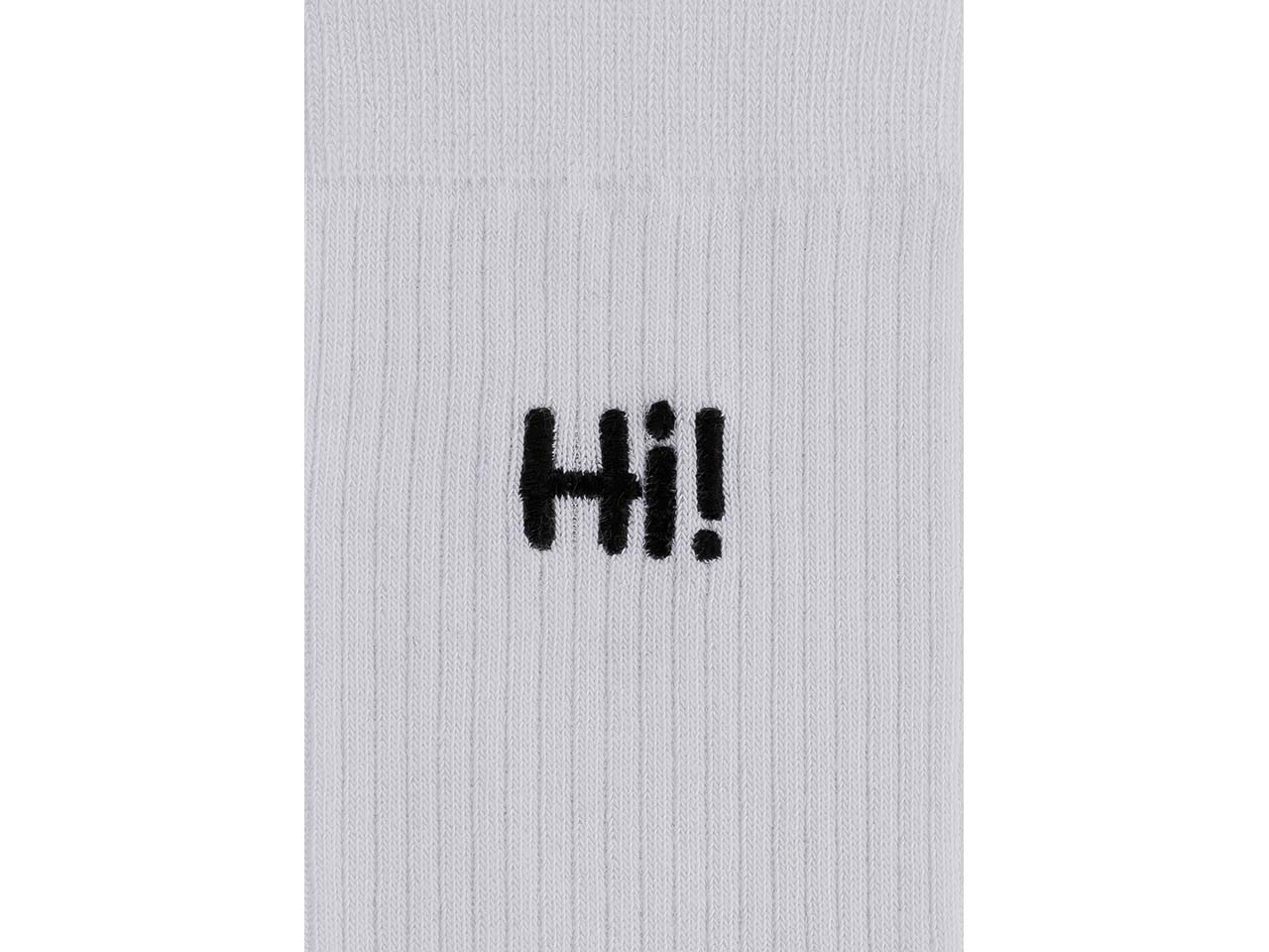 MELA Bio-Socken "Hi", gerippt, weiß, Gr. 35/38