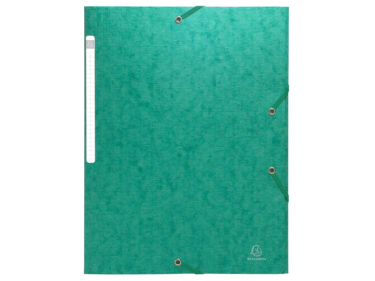 50 Exacompta Sammelmappen "Scotten", 425 g/m², DIN A4, Gummizug, 3 Klappen, grün