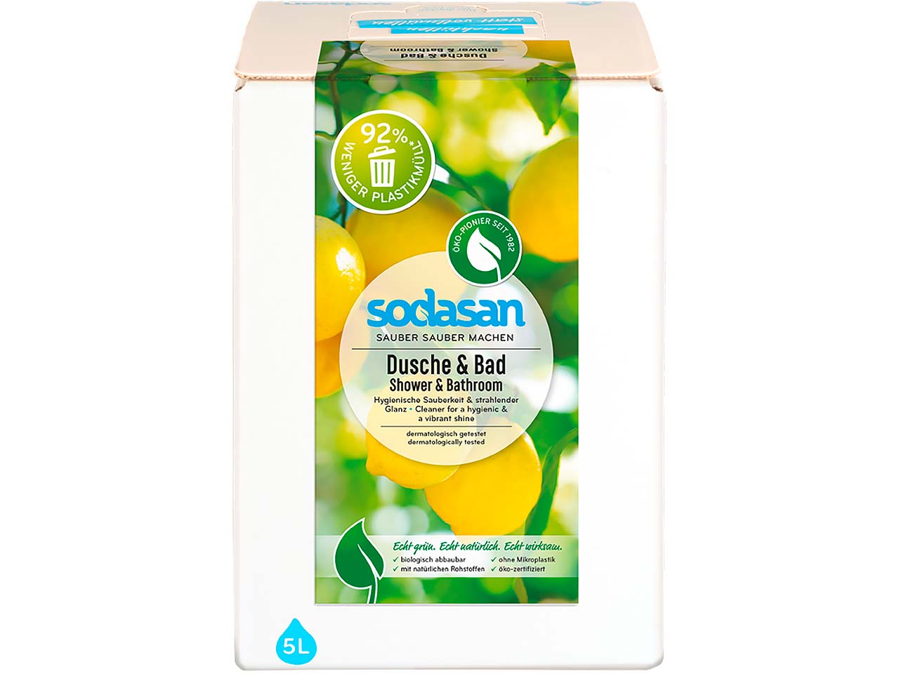 Sodasan Badreiniger 'Dusche und Bad' Bag in Box, 5 l