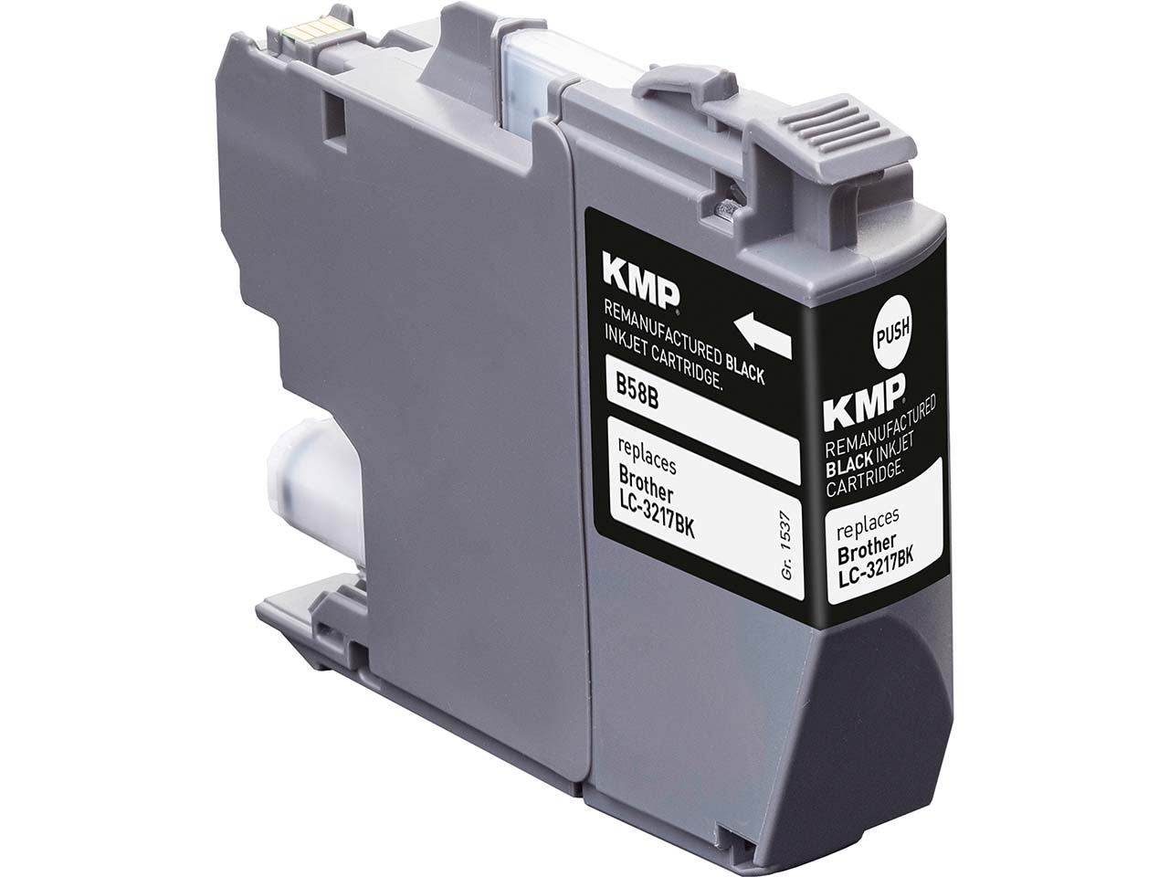 KMP Tintenpatrone ersetzt Brother LC-3217BK schwarz