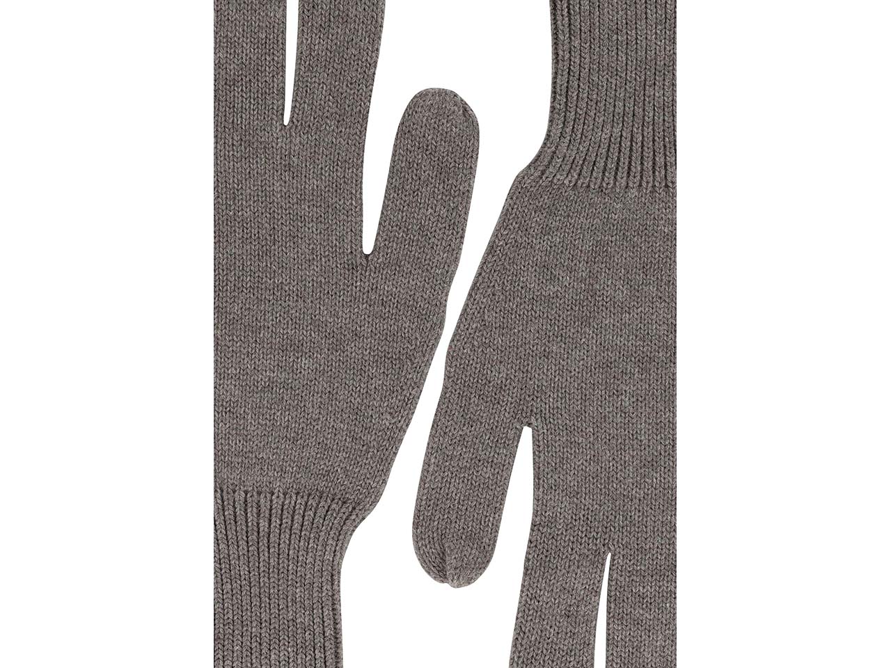 MELA Bio-Rippstrick-Handschuhe 'RISHI', bear melange, Gr. L