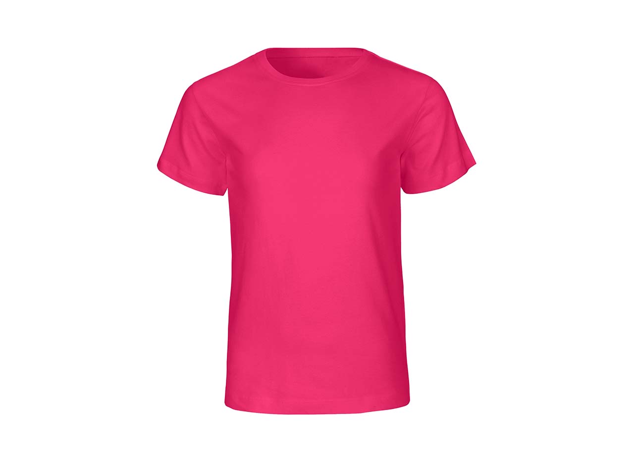 Neutral Bio-Kinder T-Shirt mit Rundhalsausschnitt pink, Gr. 128/134