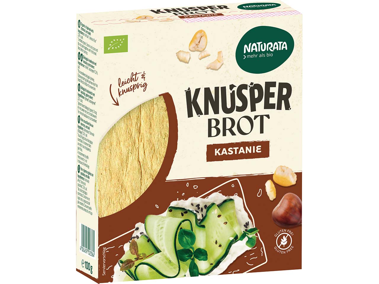 NATURATA Bio-Knusperbrot Kastanie, 100 g