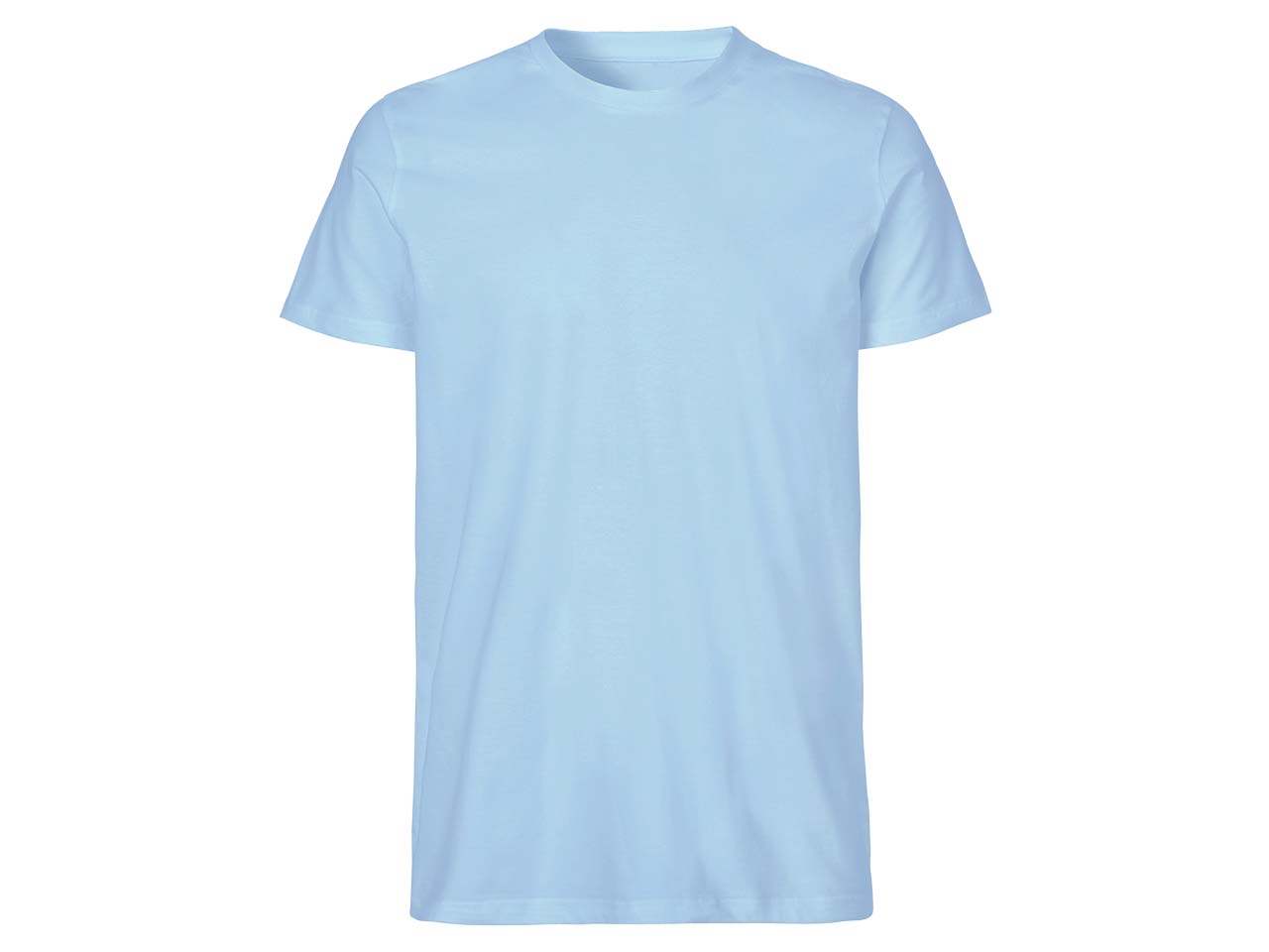 Neutral Bio-Herren-T-Shirt mit Rundhalsausschnitt hellblau, Gr. L