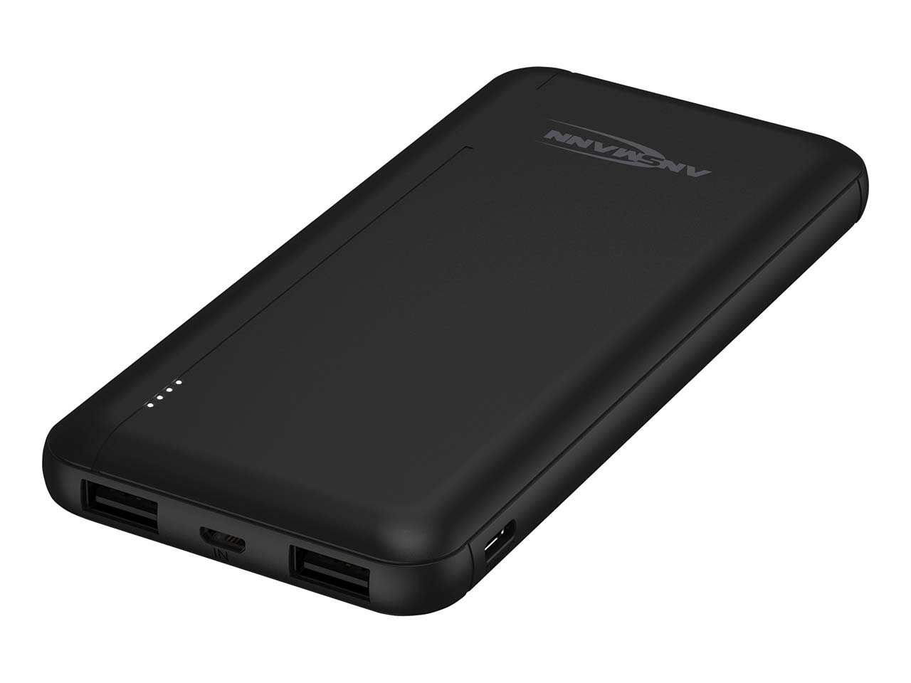 Ansmann Powerbank "PB212" 10.000 mAh, inkl. Micro-USB Kabel, schwarz