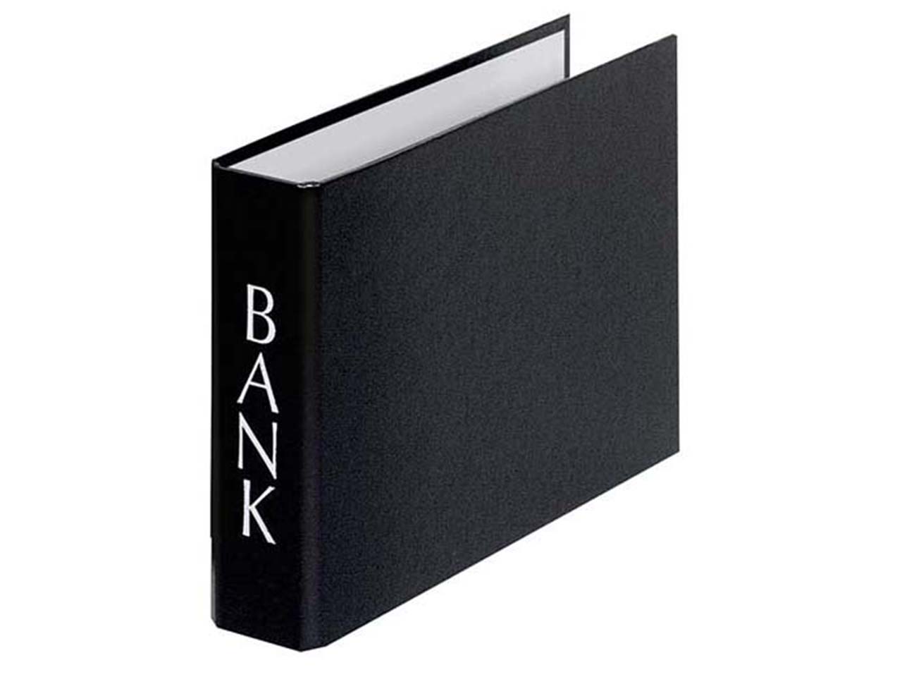 15 Falken Bank-Ordner für Kontoauszüge, 320 g/m², DIN A5 quer, schwarz
