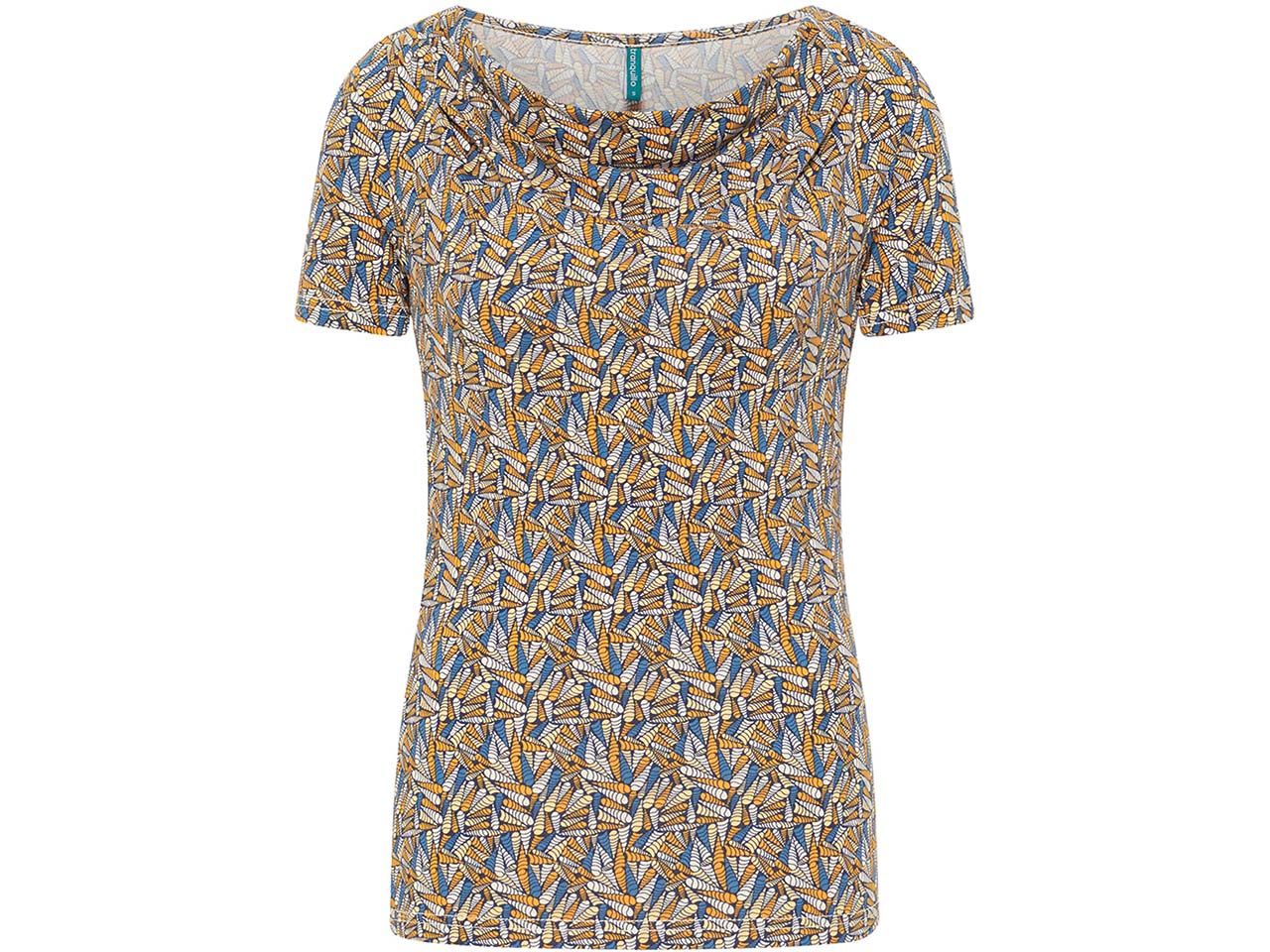 tranquillo Bio-Damen-T-Shirt aus Jersey mit Wasserfallausschnitt, shelly, Gr. S