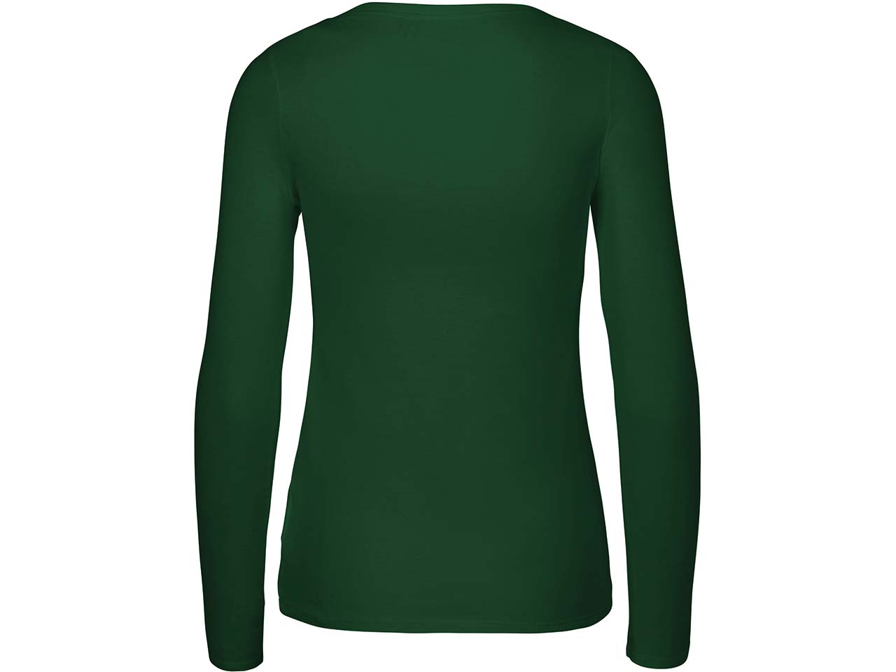 Neutral 2er-Pack Bio-Damen-Langarmshirt mit Rundhalsausschnitt, bottle green, Gr. L
