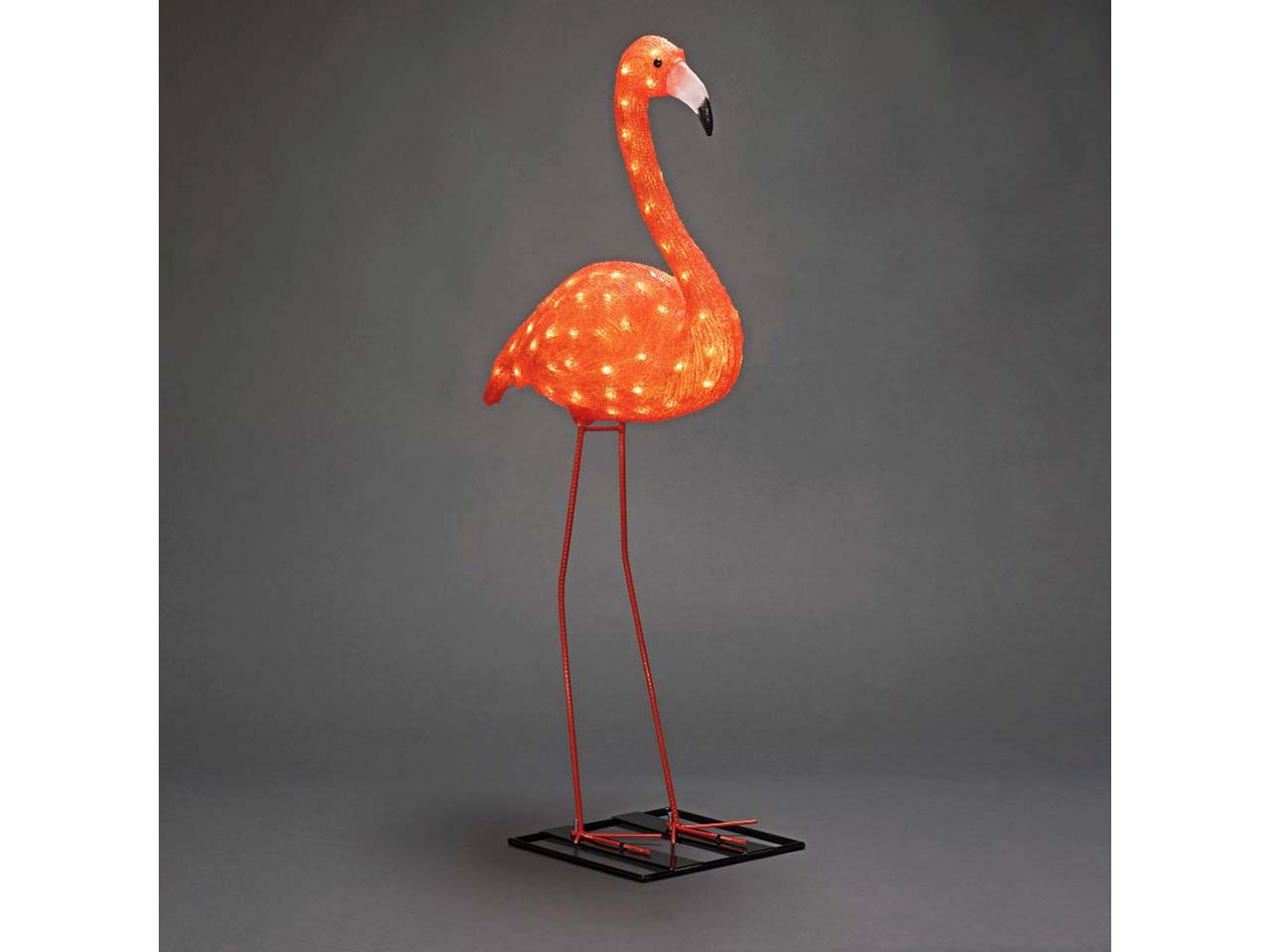 Konstsmide LED-Dekolicht "Flamingo" H 110 cm, aus Acryl, 96 Dioden