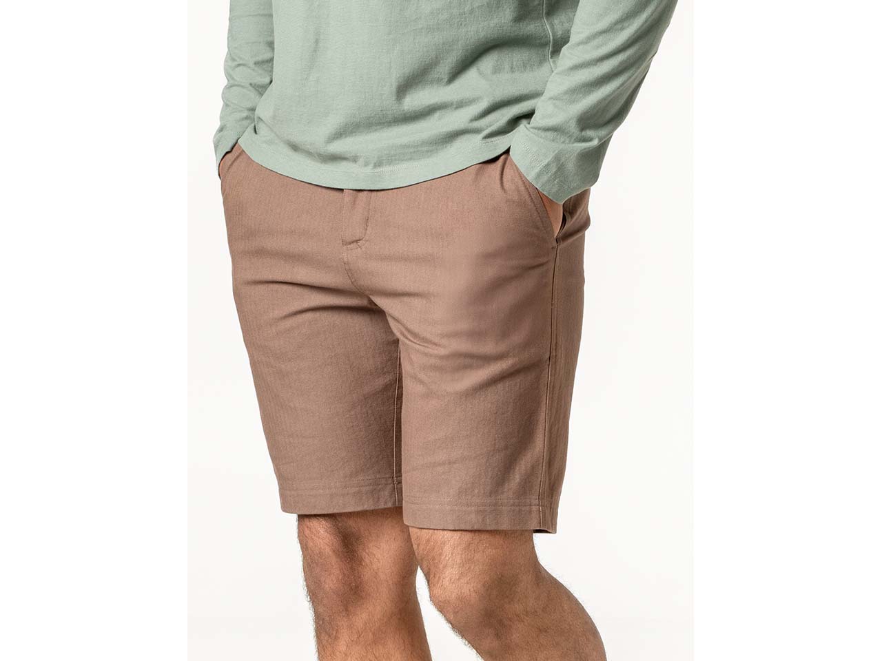 Living Crafts Bio-Herren-Bermuda-Short "ADAO" mit Gummizug-Bund, earth, Gr. 32R