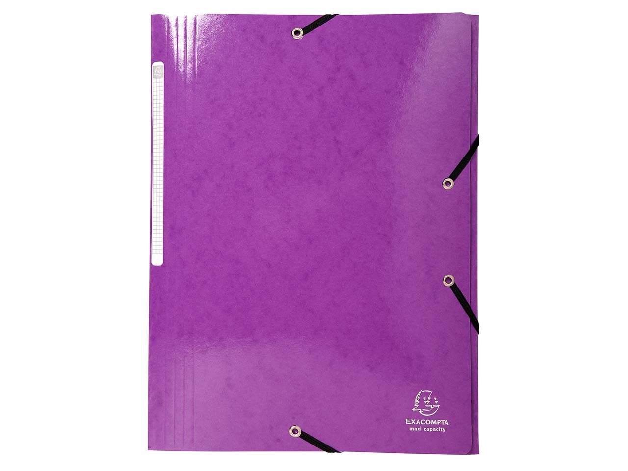 25 Exacompta Sammelmappen "Iderama", 425 g/m², DIN A4, Gummizug, 3 Klappen, violett