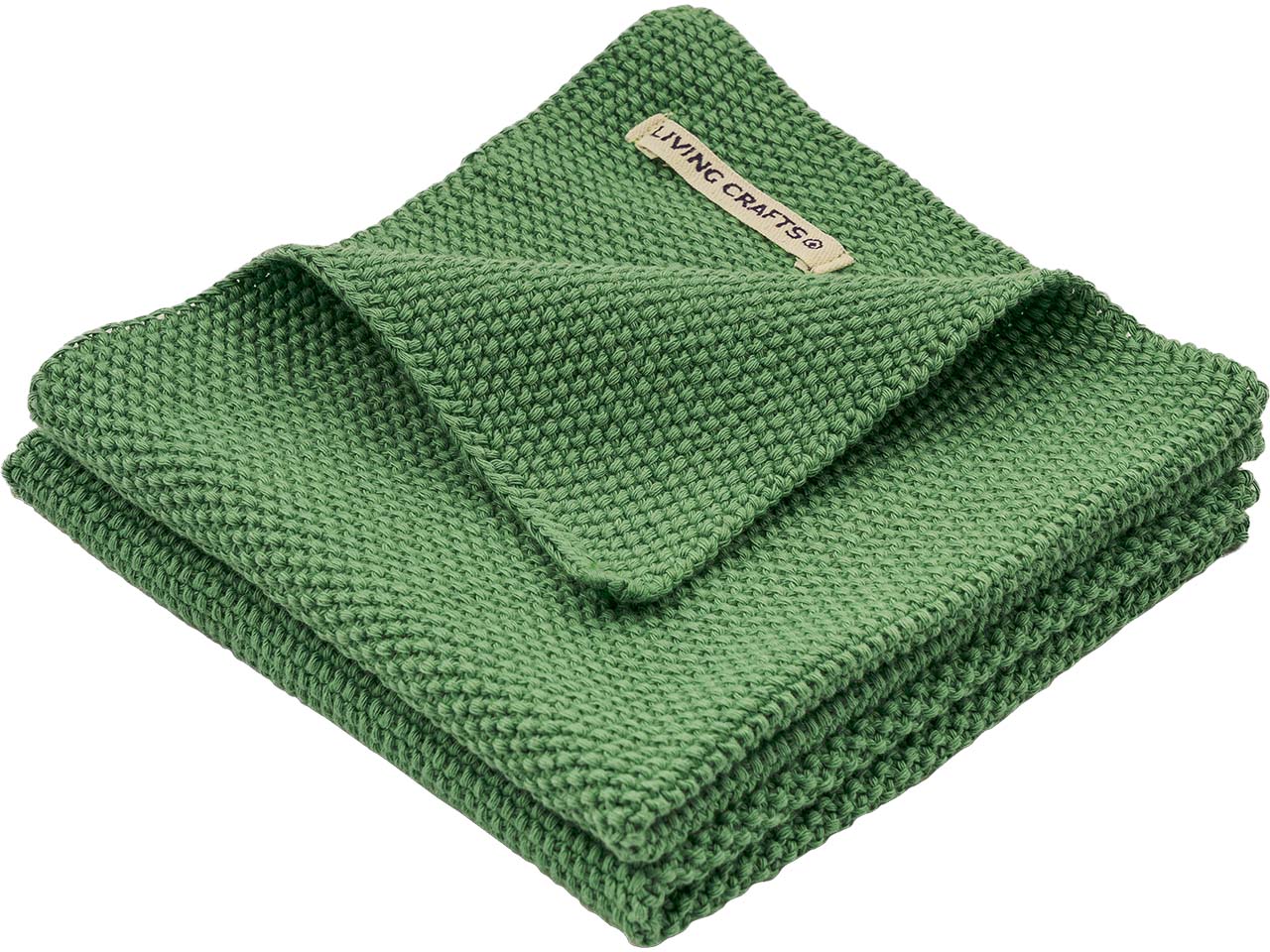 Living Crafts 2er-Pack Spüllappen 'Juno', green