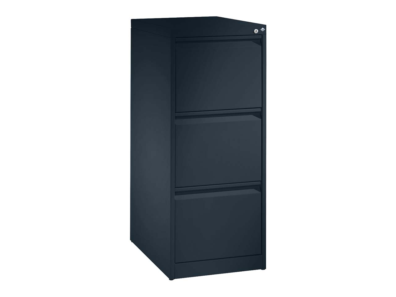 Hängeregistraturschrank einbahnig, 3 Schubladen, anthrazit/anthrazit