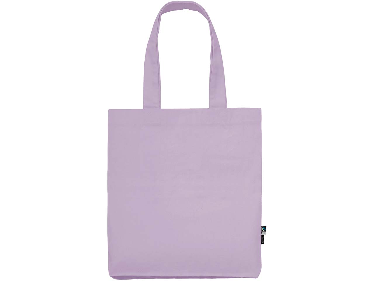 Neutral Bio-Tragetasche mit Bodenfalte, dusty purple