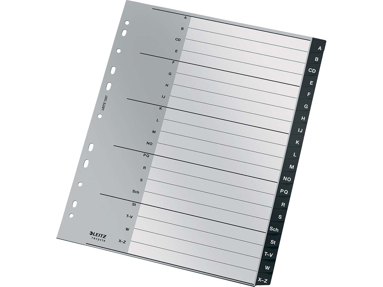 Leitz Recycle Register, PP, extrabreit,  A-Z, 20 Blatt