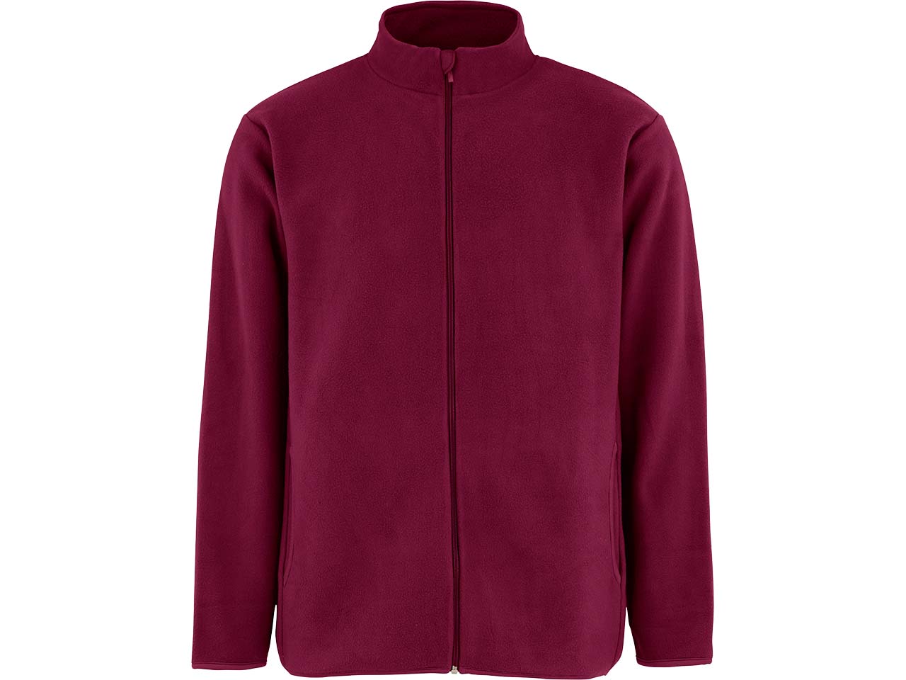 Neutral Unisex Fleecejacke aus recyceltem PE, bordeaux, Gr. L - bedruckbar