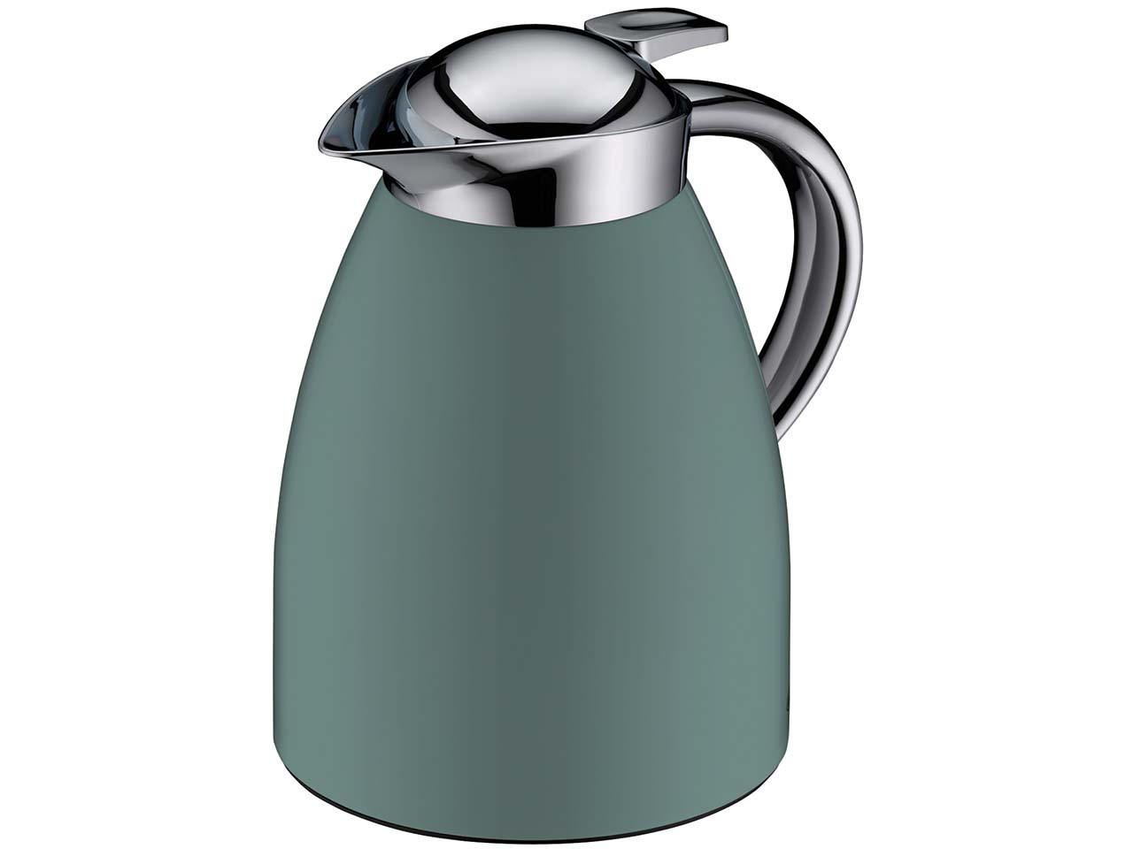 alfi Isolierkanne "SIGNO", Drehverschluss mit Druckknopf, 1 l, eucalyptus green polished