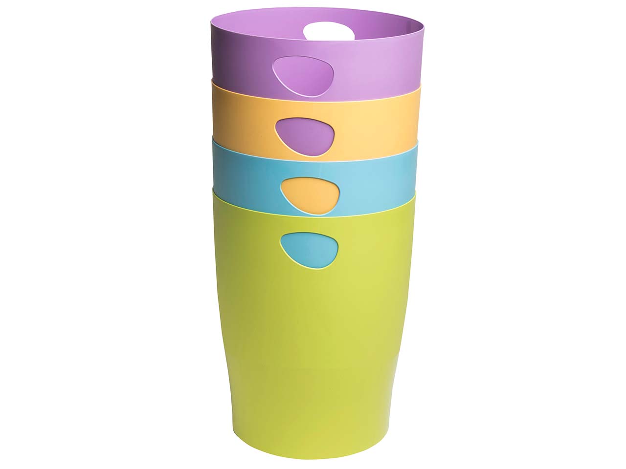 8 Exacompta Papierkörbe Ecobin "Pop'N Co", 15 l, sortiert