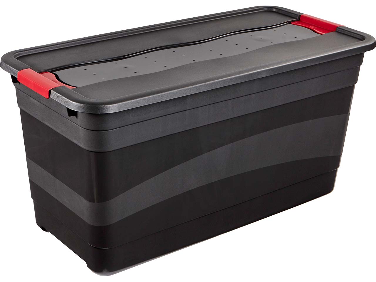 keeeper Transportbehälter 'Eckhart' mit Deckel, 79,5 x 39,5 x 40 cm, 83 l, grau