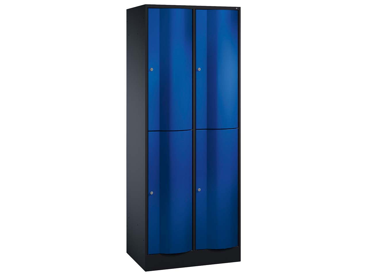 Schließfachschrank 2 Türme an/bl 2er