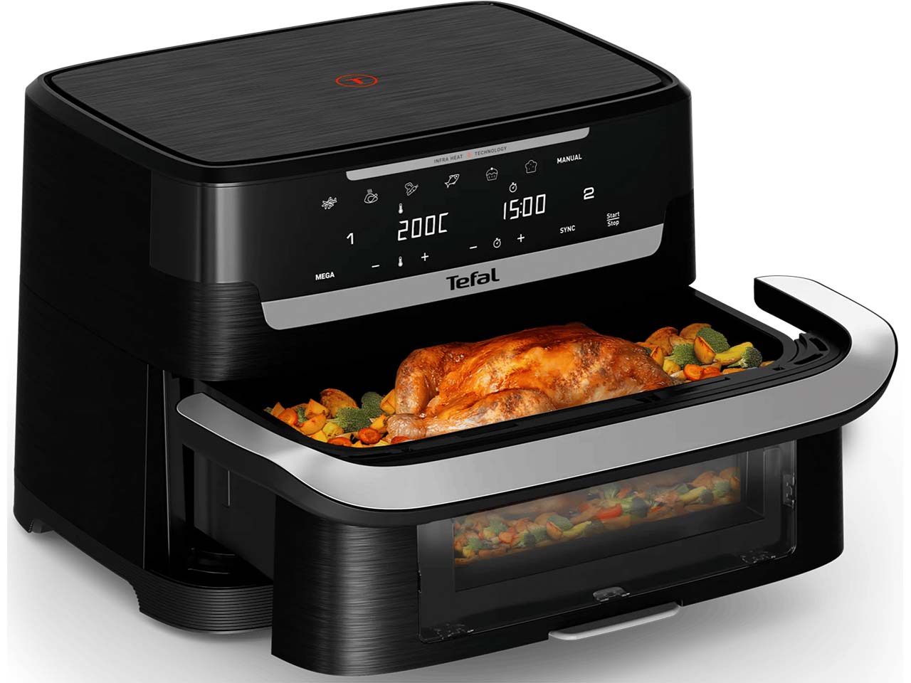 TEFAL Infrarot-Heißluftfritteuse "EASY FRY FLEX INFRARED" 9 l