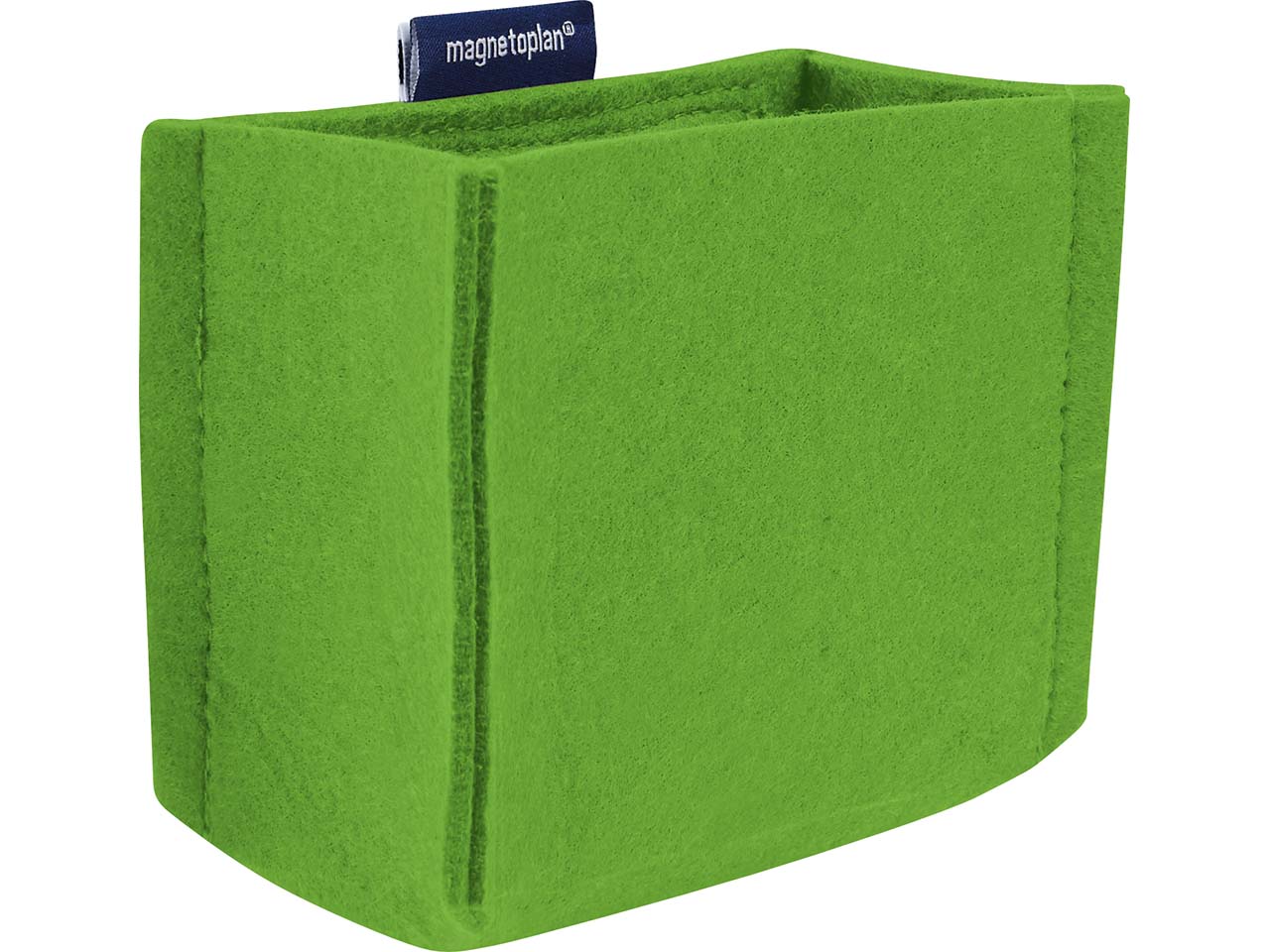 magnetoplan Stifteköcher "ecoAware" MEDIUM 130 x 100 x 60 mm, RC-PET Filz grün
