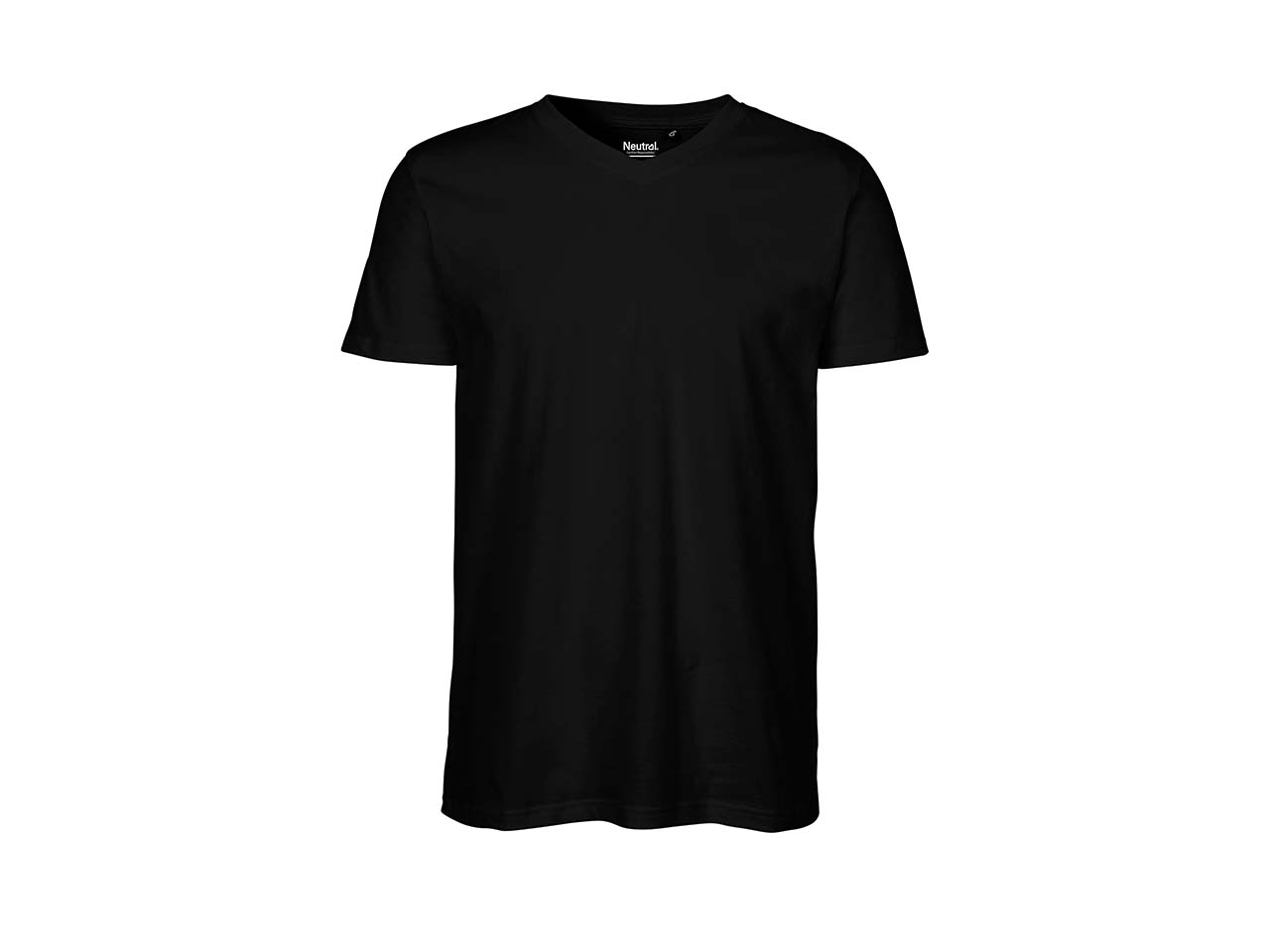 Neutral Bio-Herren-T-Shirt mit V-Ausschnitt 155 g/m² schwarz, Gr. XXL