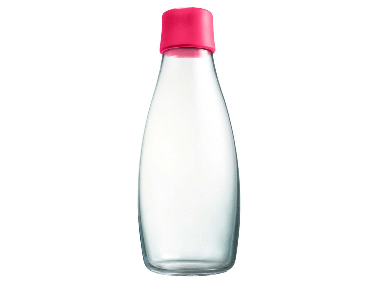 retap Trinkflasche 0,5 l aus Glas raspberry red