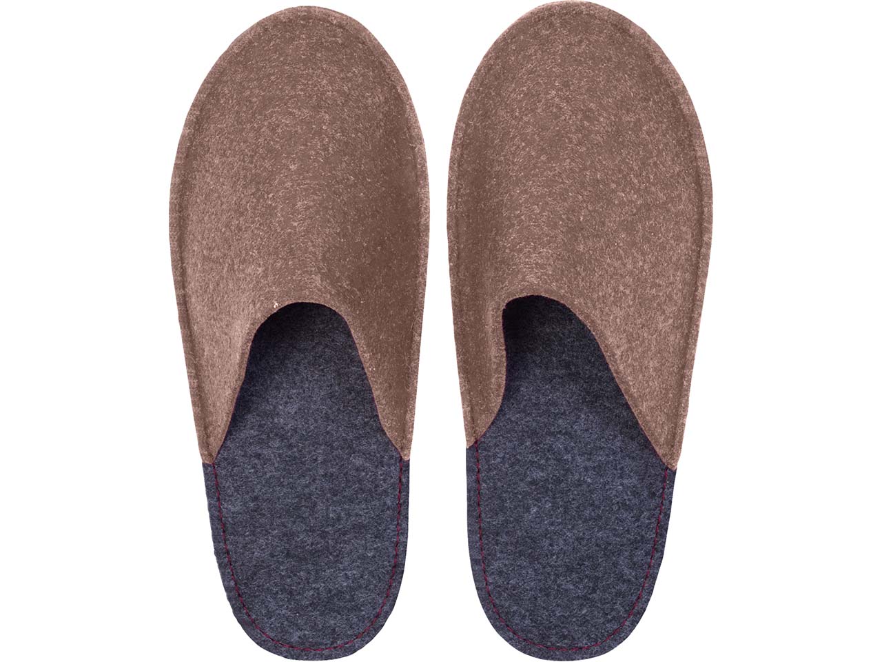 Hausschuhe 'Pantoffel HELD' aus recycling PET, beige, Gr. 40/41